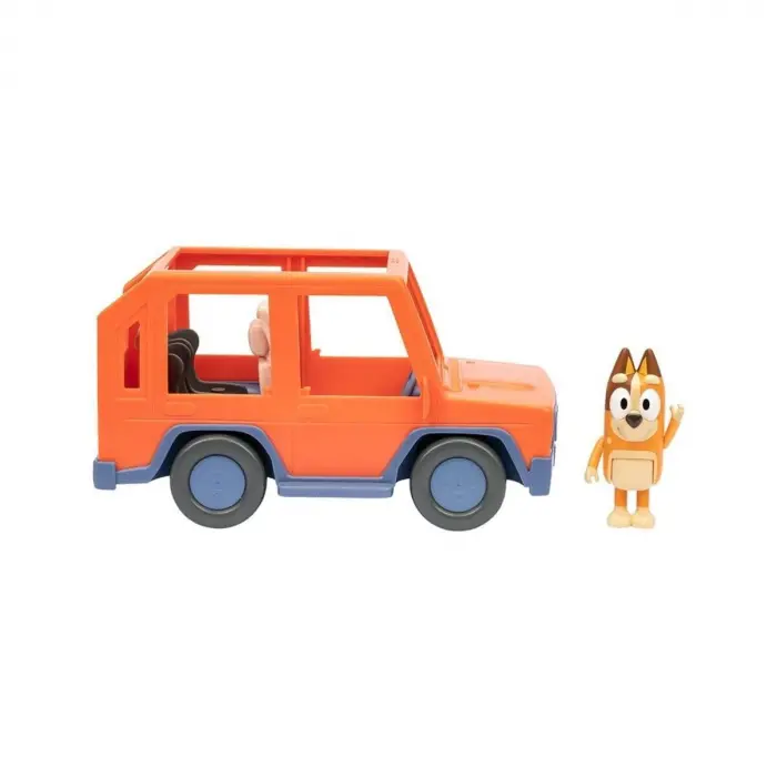 BLUEY 17661 Bluey 4x4 Büyük Araç ve Chilli Figür Set
