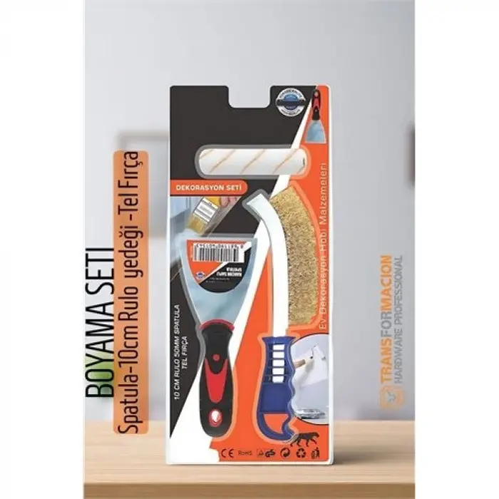 Boyama Seti - Spatula-10cm Rulo  yedeği -Tel Fırça 721858