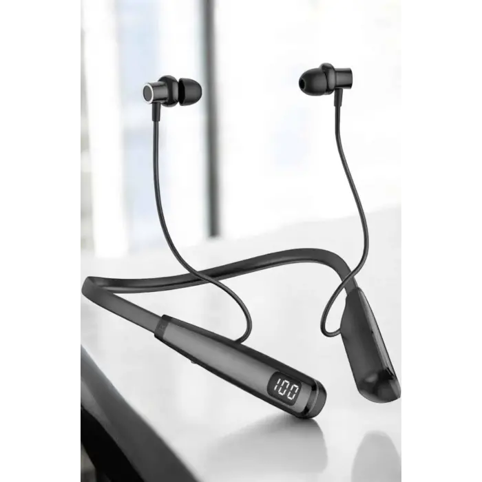 Boyun Bantlı Bluetooth Kulaklık Yüksek Ses Kaliteli 100 Saat Kulaklık