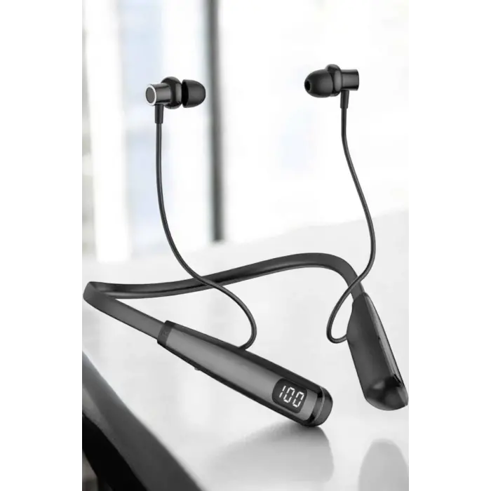 Boyun Bantlı Bluetooth Kulaklık Yüksek Ses Kaliteli 100 Saat Kulaklık