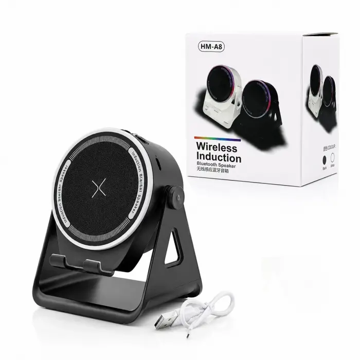 Bt - Sd - Usb Şarjlı Telefon Tutacak Rgb Işıklı Bluetooth Wireless Speaker Hoparlör 5w Pl-4676 Bx40