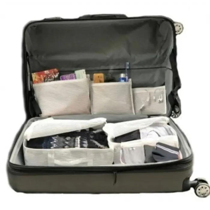 Bul İçi Düzenleyici Valiz  Organizer 6 lı Set - Çizgili