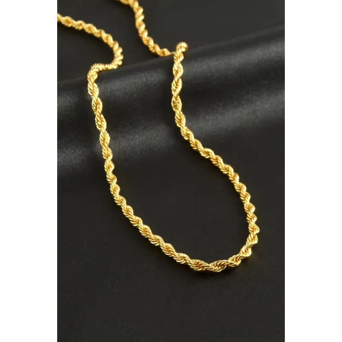Burgulu Zincir Kolye 60 cm