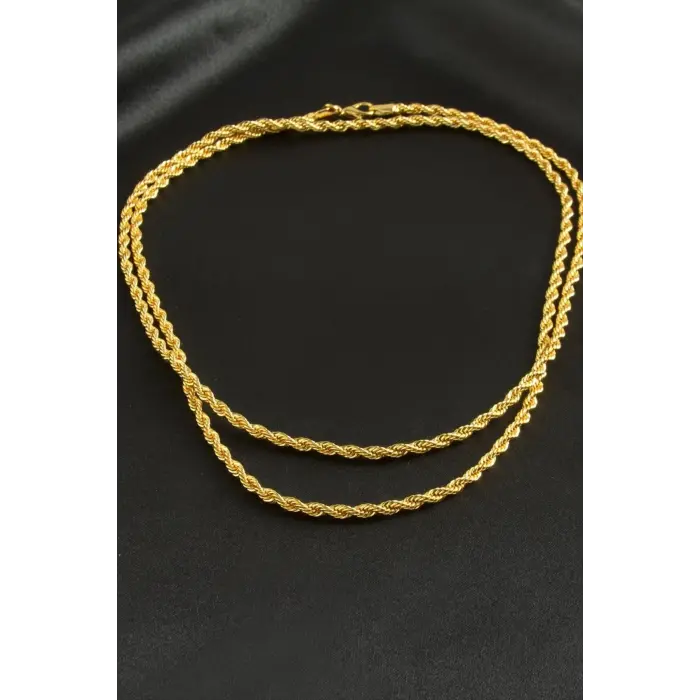 Burgulu Zincir Kolye 80 cm