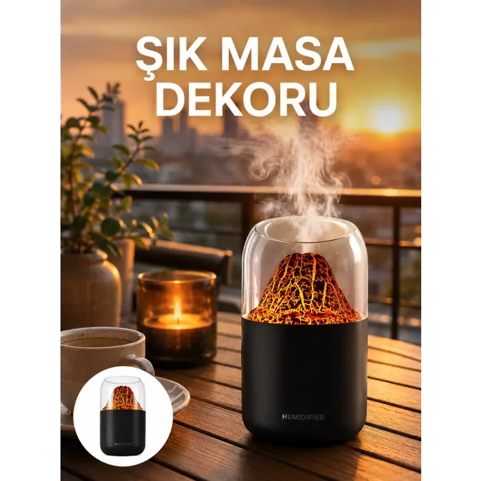 Büyük Kapasiteli Aromaterapi Cihazı – 280 ml Su Haznesi Yeni Nesil