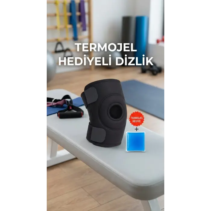 Çapraz Bağ Destekli Diz Korsesi Menisküs Sporcu Kullanımı Termojel Hediyeli