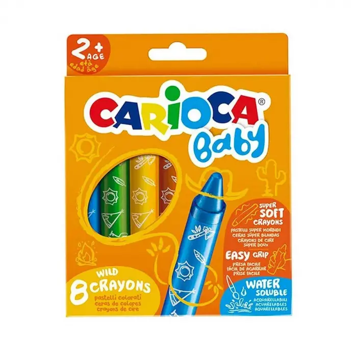 Jumbo Bebek Yumuşak Pastel Boya 8li