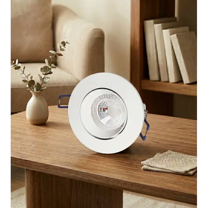 CATA CT 5256 Beyaz Kasa Led Spot 8W 3200K Gün Işığı
