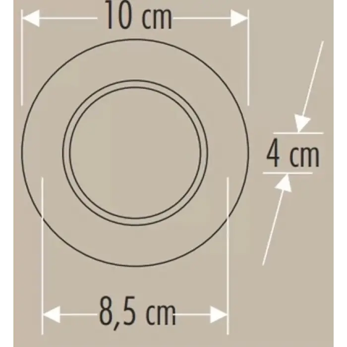 CATA CT 5258 Siyah Kasa Zepra Led Spot 6W 3 Renkli