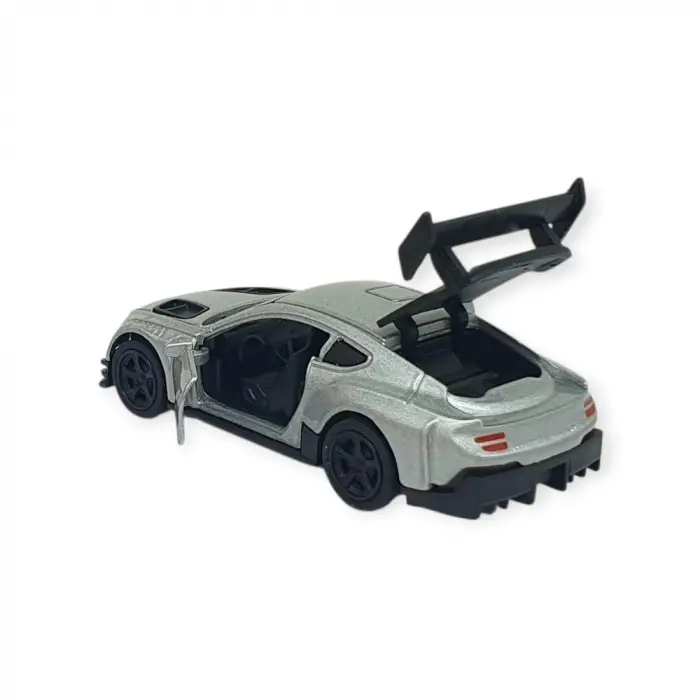Çek Bırak Metal Küçük Arabalar 8 cm - 6411A-16 - Gümüş - 1 ADET