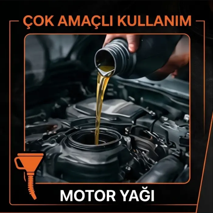 Çelik Süzgeçli Huni - Spiralli ve Sabit Borulu - 2.2 Litre Kapasite
