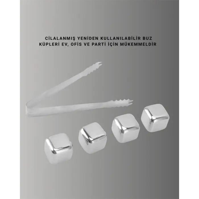 Çevre Dostu Metal Buz Küpü ve Kullanışlı Klips Seti Yeni Nesil