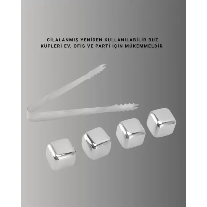 Çevre Dostu Metal Buz Küpü ve Kullanışlı Klips Seti Yeni Nesil