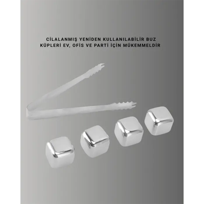 Çevre Dostu Metal Buz Küpü ve Kullanışlı Klips Seti Yeni Nesil