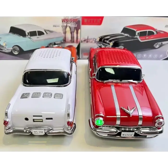 Chevrolet Ws-1955bt Belair 1955 Model Bluetooth Hoparlör Bx40