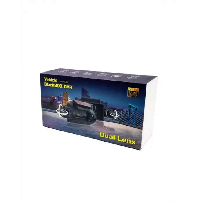 Çift Görüşlü Dashcam – Gece Görüşlü 1080P Araç İçi Güvenlik Kamerası