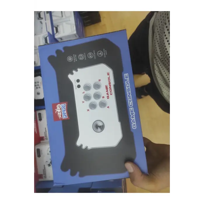 Çift kişilik kollu joystickli retro oyun konsolu oyunlu çok renkli bluetoothsuz - Elektronik