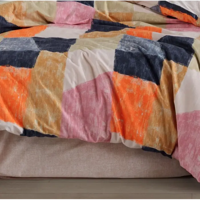 Çift Kişilik Poplin Nev Bermuda Oranj