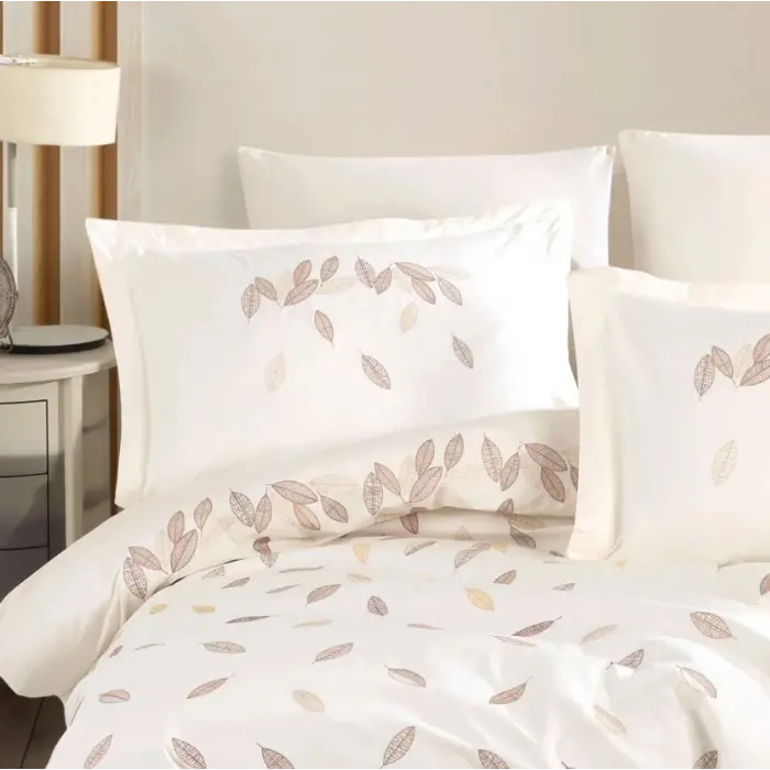 Çift Kişilik Poplin Premium Nakışlı Nev Lidia