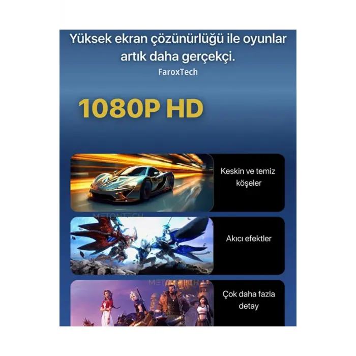 Çift Kollu Kablosuz Oyun Konsolu, 53 Emülatör Desteği ile Tak Çalıştır Özellikli