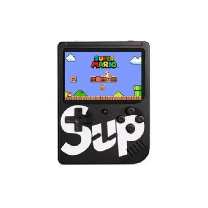 Çift kollu mini atari siyah renk, bluetooth özelliği yok, nostalji oyunlu oyun konsolu