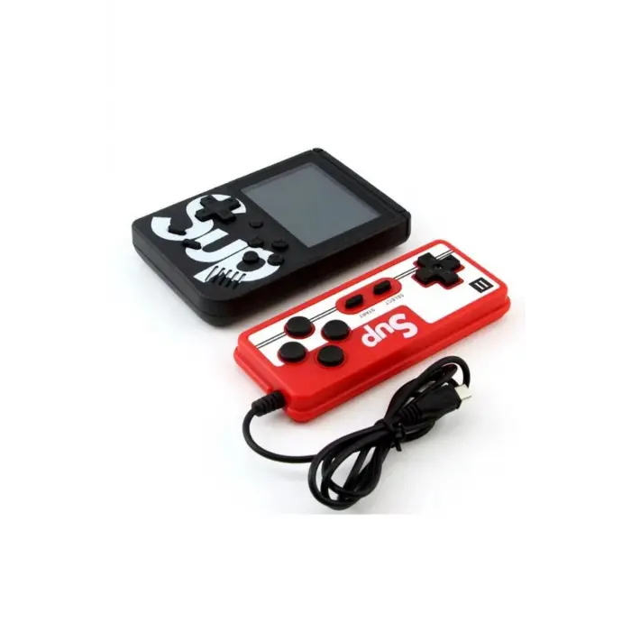 Çift kollu nostalji oyunlu mini atari siyah renk bluetooth özelliği yok - Elektronik