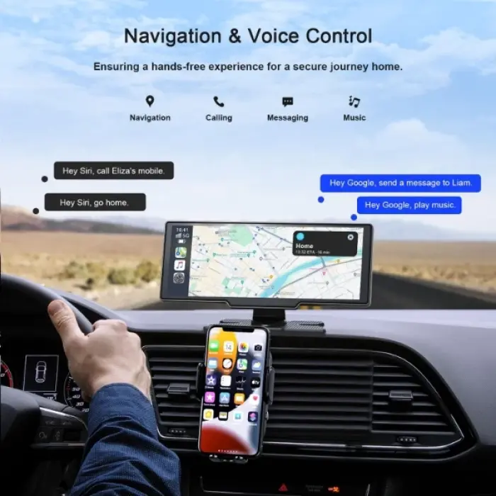 Çift Lens Kameralı Apple Ve Android CarPlay