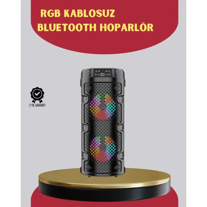 Çift Sürücülü Taşınabilir Kablosuz Hoparlör