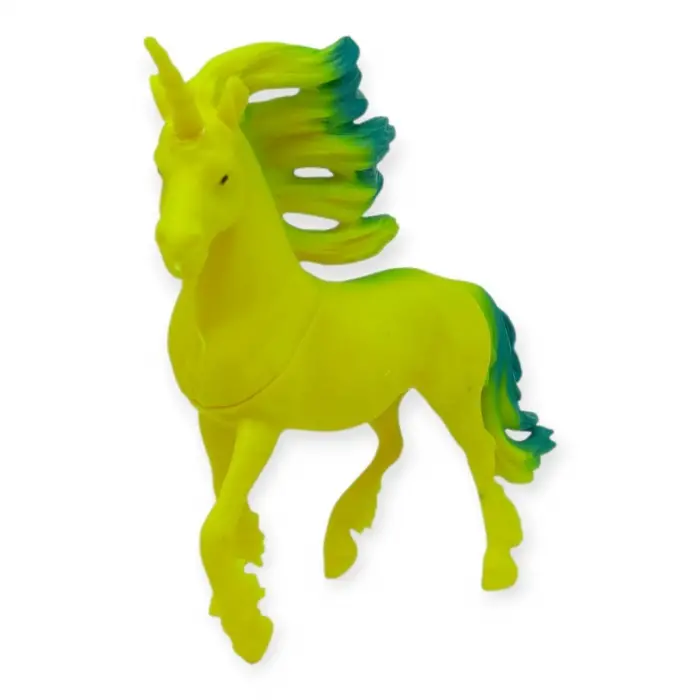 Çiftlik Hayvanları Serisi - Efsanevi Unicorn  cm - Sarı - Yeşil - 1 ADET