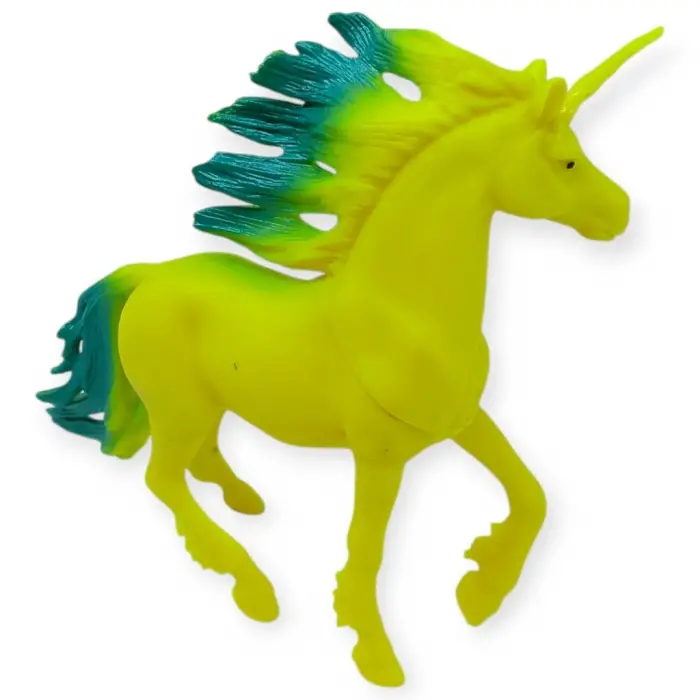 Çiftlik Hayvanları Serisi - Efsanevi Unicorn  cm - Sarı - Yeşil - 1 ADET