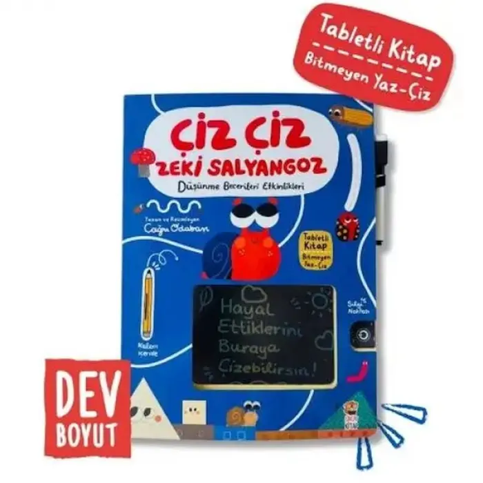 Çiz Çiz Zeki Salyangoz - Düşünme Becerileri Etkinlikleri
