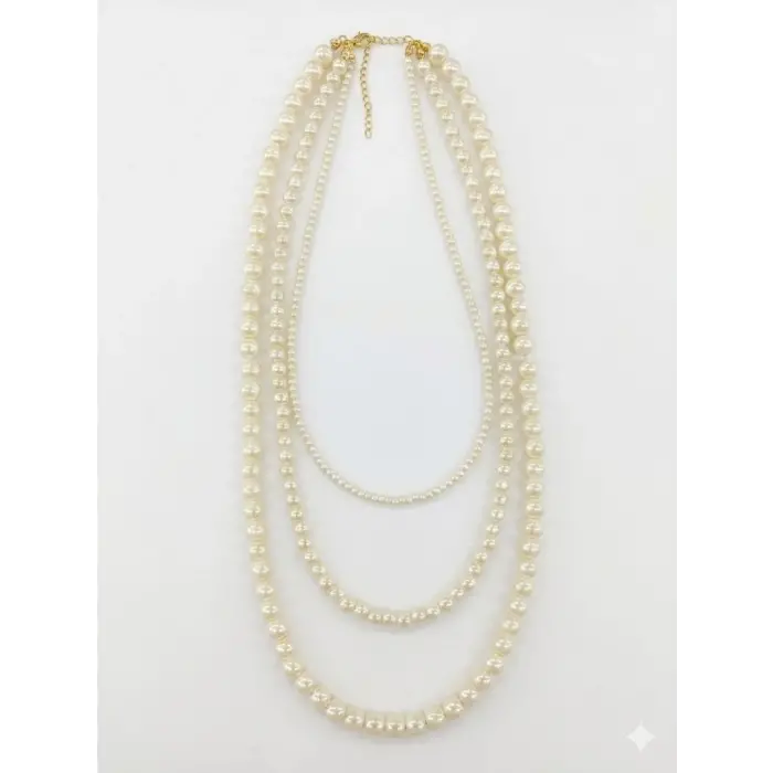 Classic Glow İnci Katman Kolye - Kl0308