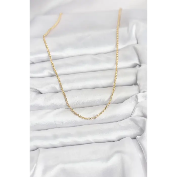 CM 14K Gold Renk Halka Model 60 cm Kadın Kolye 5886
