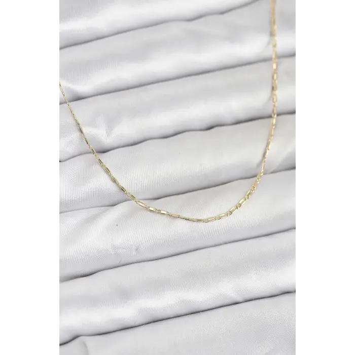CM 14K Gold Renk Kesme Model 60 cm Kadın Kolye