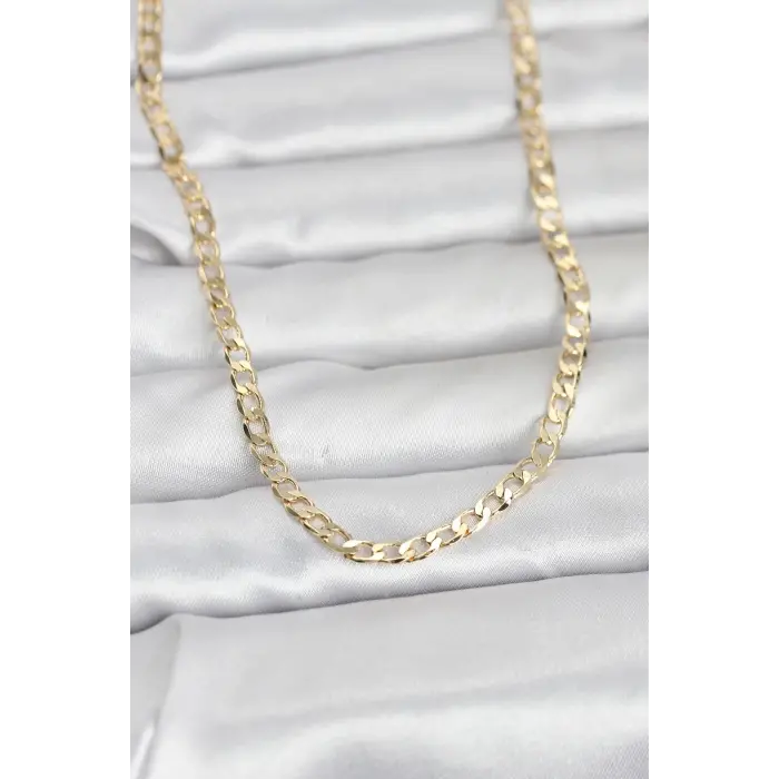 CM 14K Gold Renk Zincir Model 60 cm Kadın Kolye