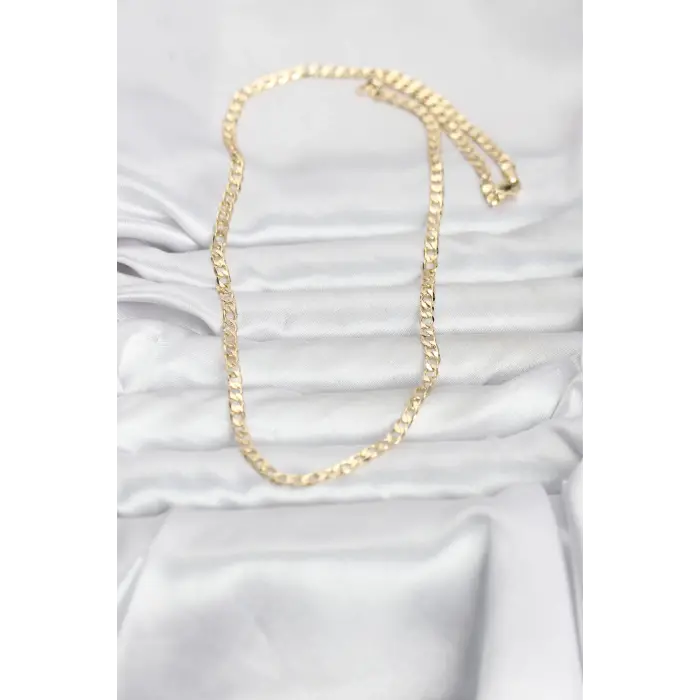 CM 14K Gold Renk Zincir Model 60 cm Kadın Kolye 5886
