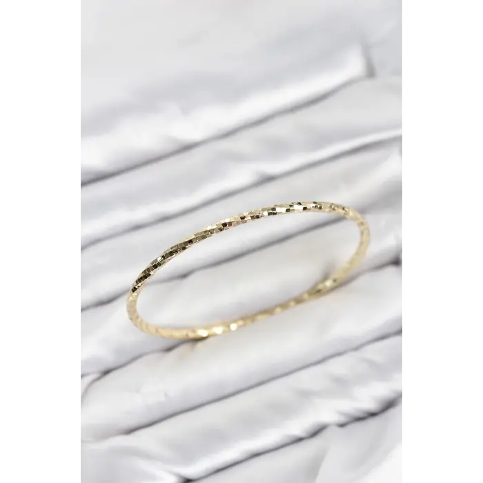 CM Gold Renk Lazer Kesim 65 mm Bilezik