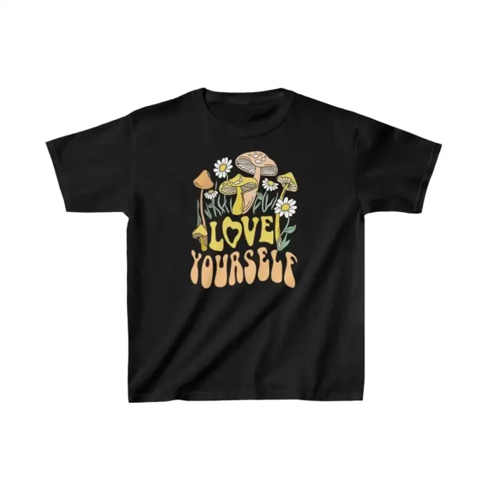 Çocuk Unisex Baskılı T-Shirt - Siyah