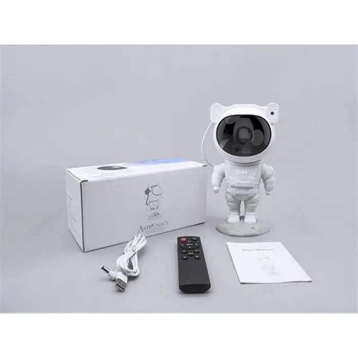 Çocuklara Özel Projeksiyon Astronot Lamba Speaker Sevimli