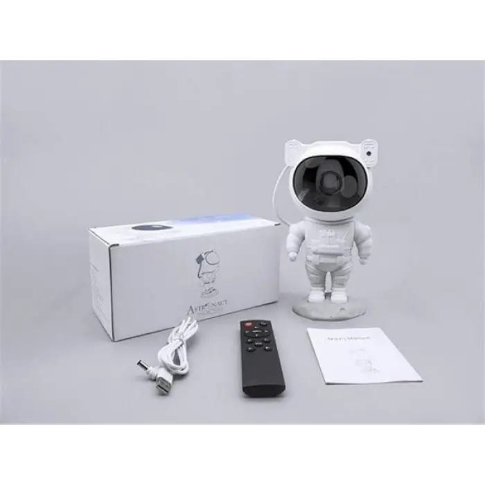 Çocuklara Özel Projeksiyon Astronot Lamba Speaker Sevimli