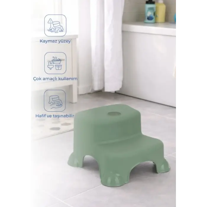 Çok Amaçlı Katlı Basamak 516 (Yeni) Soft Yeşil