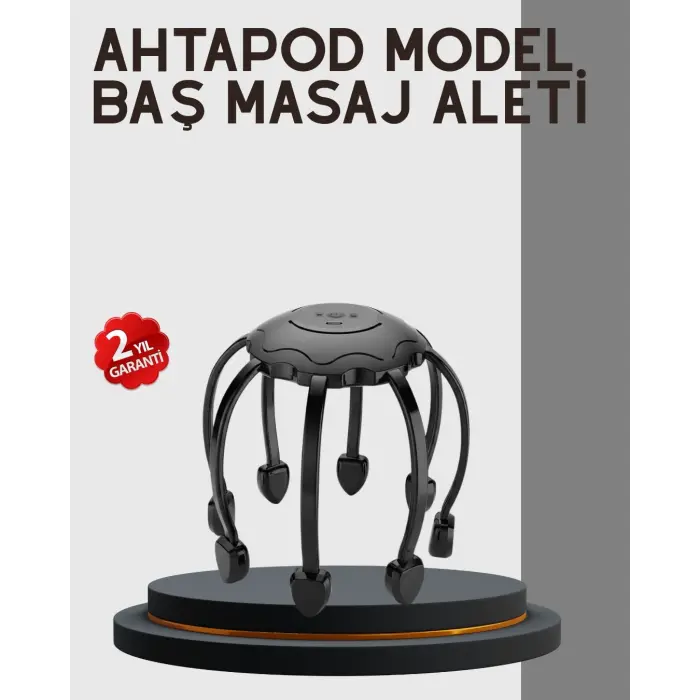 Çok Noktalı Elektrikli Kafa Masaj Cihazı 3 Modlu Rahatlatıcı Masaj
