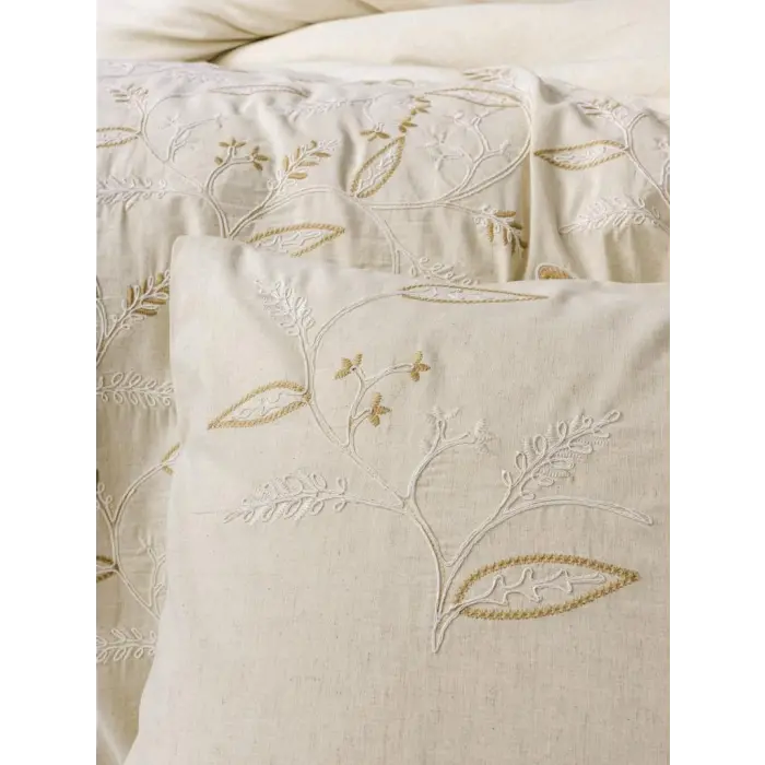 Cotton Keten Çift Kişilik Nev Takımı Lapelis