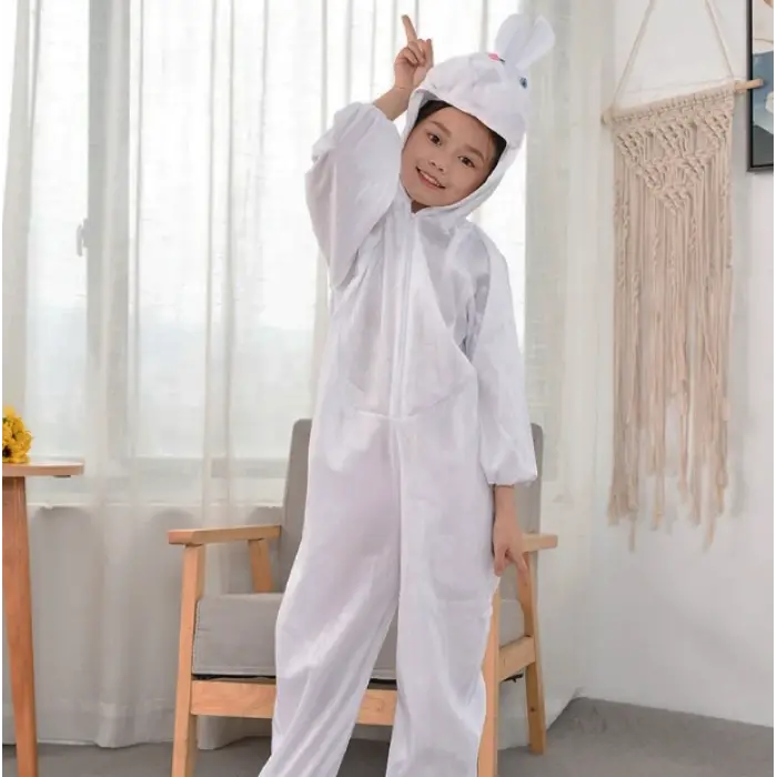 Çuk Tşan Kostümü Beyaz Renk 6-7 Yaş 120 cm