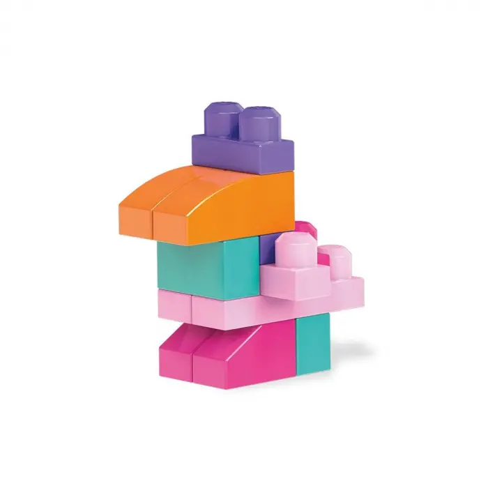 CYP67 MEGA BLOKS® 60 parçalı Blok Torbaları 2 asorti - Mi - Pembe +1 yaş