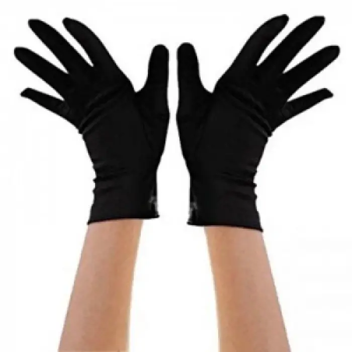 Siyah Renk Kısa Dans Gösteri Eldiveni