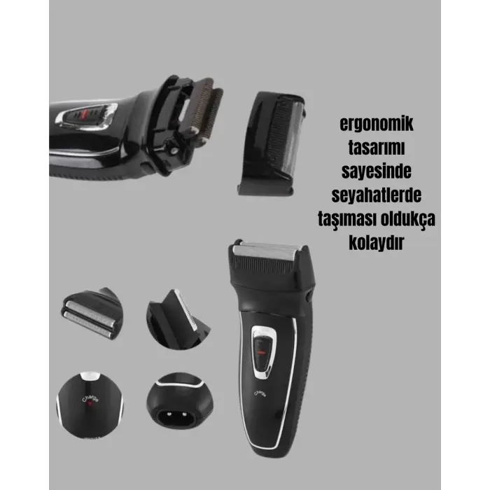 Darbelere Dayanıklı Kablosuz Erkek Tıraş Aleti