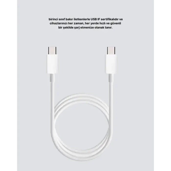 Dayanıklı Dış Kaplamalı 30W 5.0A Type-C Hızlı Şarj ve Data Kablosu