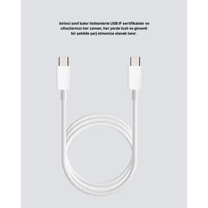 Dayanıklı Dış Kaplamalı 30W 5.0A Type-C Hızlı Şarj ve Data Kablosu