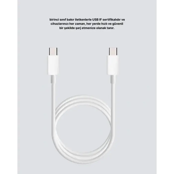 Dayanıklı Dış Kaplamalı 30W 5.0A Type-C Hızlı Şarj ve Data Kablosu